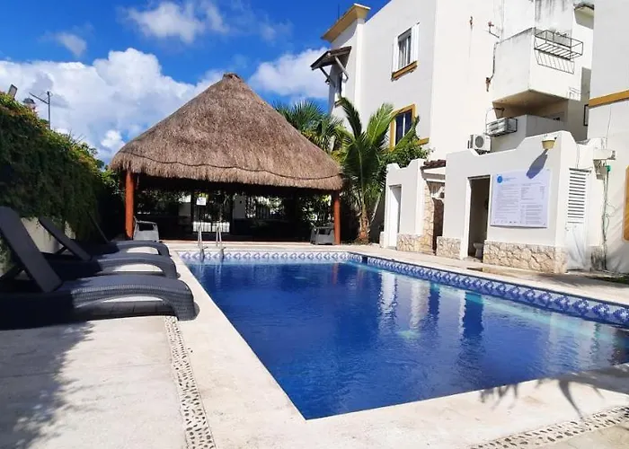En Fraccionamiento Privado 6 Personas, 5 Camas, Piscina Cerca De La Playa Appartement