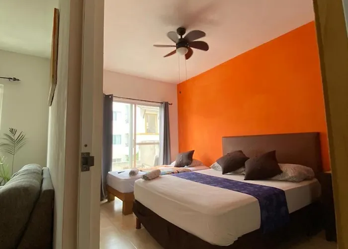 En Fraccionamiento Privado 6 Personas, 5 Camas, Piscina Cerca De La Playa * Playa del Carmen